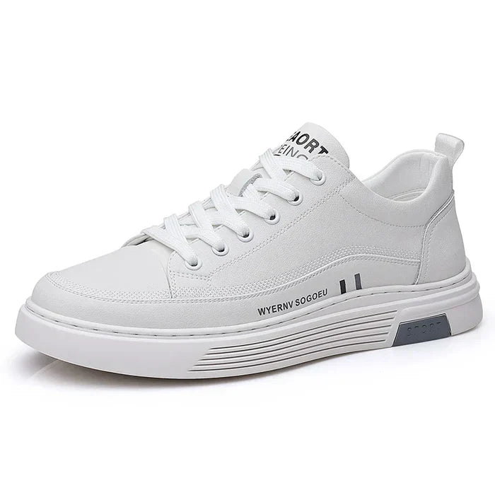Sneaker Casual in Vera Pelle | Modello Flat Sport