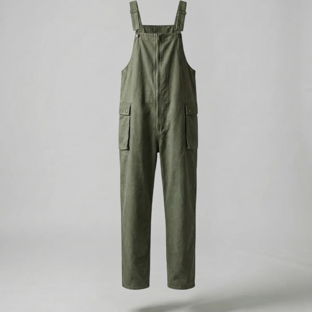 Gardaly Winston Zip-Front Overalls