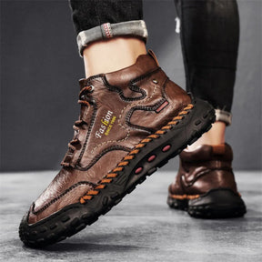 Men’s Ridgewalk Leather Ankle Boots – Outdoor Grip with Everyday Comfort