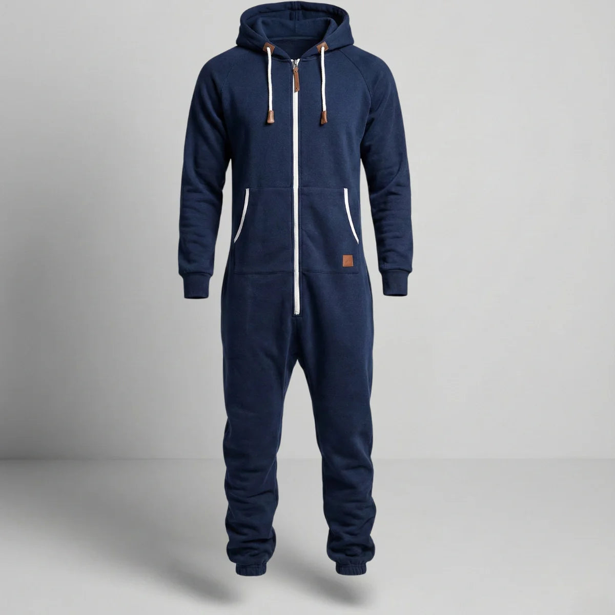 Gardaly Cosy Fleece Zip Hooded Jumpsuit