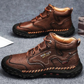 Men’s Ridgewalk Leather Ankle Boots – Outdoor Grip with Everyday Comfort