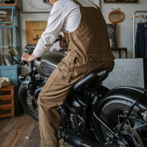 Gardaly Winston Zip-Front Overalls