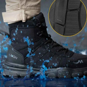 Gardaly | Unisex IronShield™ Steel-Toe Safety Trainers – Waterproof, Puncture-Resistant & Non-Slip