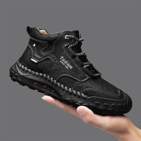 Men’s Ridgewalk Leather Ankle Boots – Outdoor Grip with Everyday Comfort