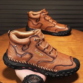 Men’s Ridgewalk Leather Ankle Boots – Outdoor Grip with Everyday Comfort