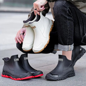 Unisex Short Wellington Rain Boots – Extra-Wide Size Range, Reinforced Build &amp; Non-Slip Grip