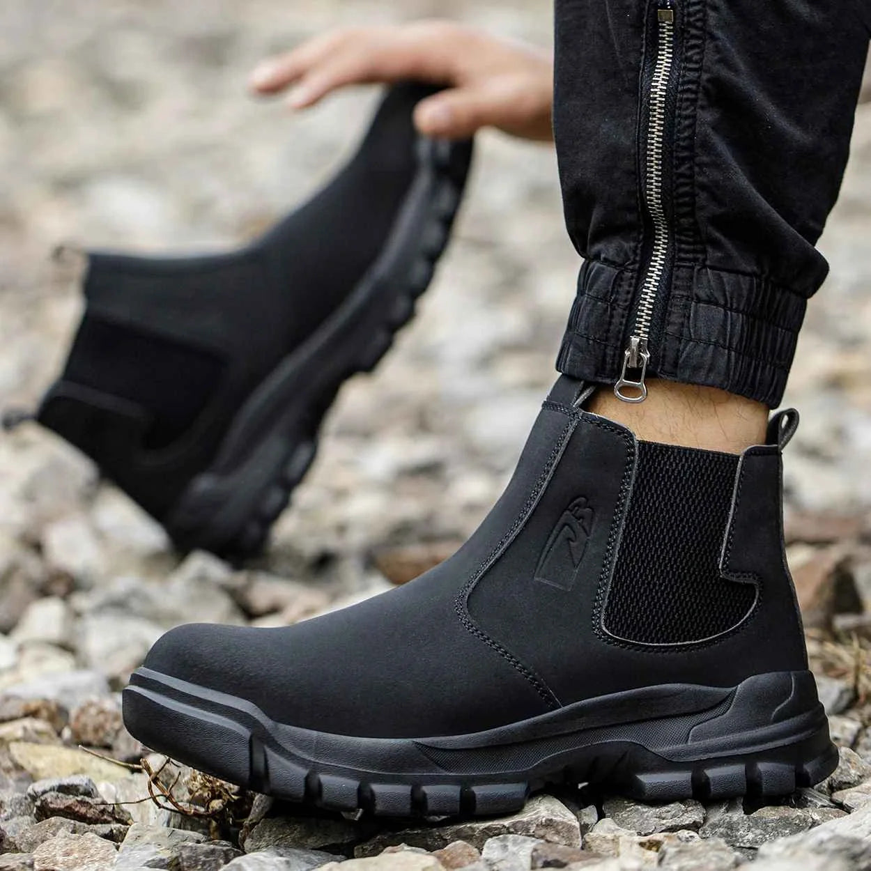 Gardaly | Men’s WeldSafe™ Steel-Toe Work Trainers – Waterproof, Puncture-Resistant & Spark-Resistant