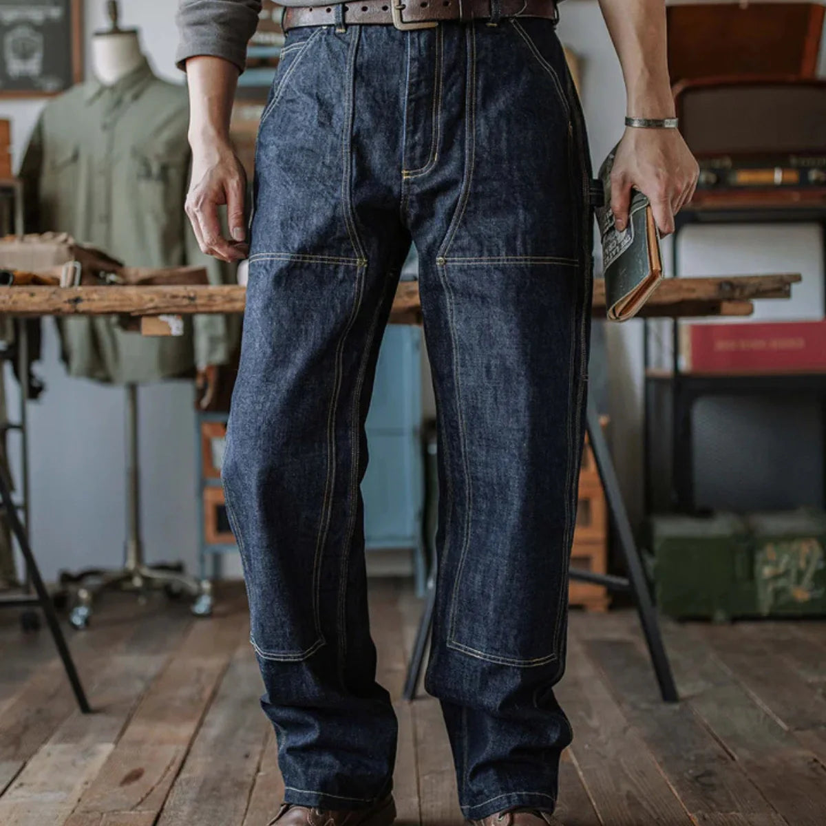 Selvedge Carpenter Jeans – Heavyweight Japanese Denim, Built for Work and Wear
