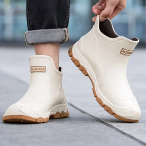 Unisex Short Wellington Rain Boots – Extra-Wide Size Range, Reinforced Build &amp; Non-Slip Grip