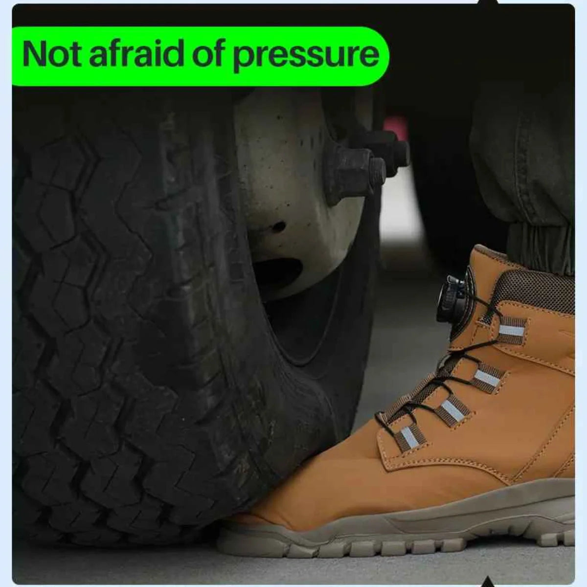 Gardaly | Men’s TorqueLock™ Waterproof Safety Boots – Steel Toe, Kevlar Midsole & Quick-Adjust Dial
