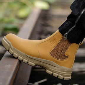 Gardaly | Men’s WeldSafe™ Steel-Toe Work Trainers – Waterproof, Puncture-Resistant & Spark-Resistant