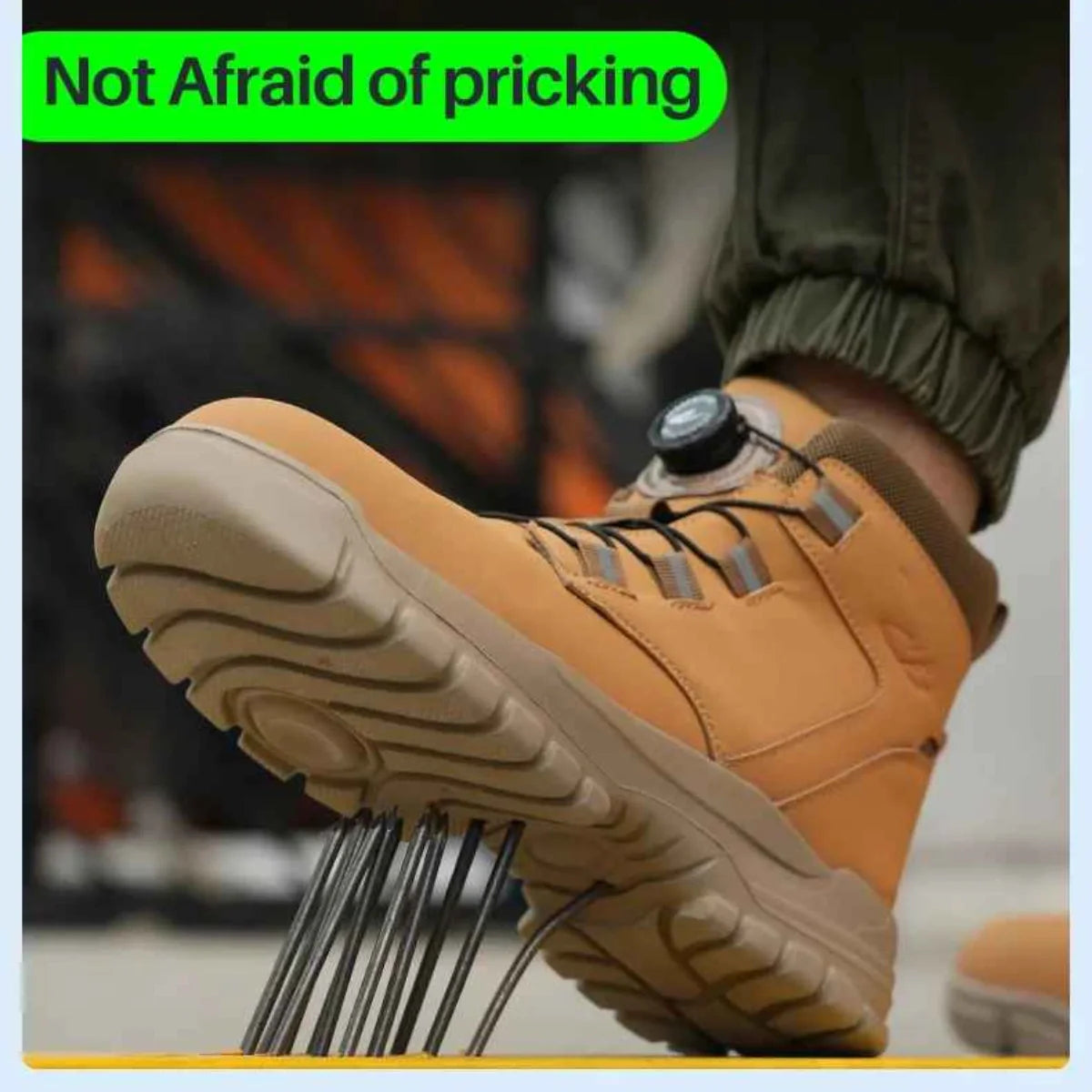 Gardaly | Men’s TorqueLock™ Waterproof Safety Boots – Steel Toe, Kevlar Midsole & Quick-Adjust Dial