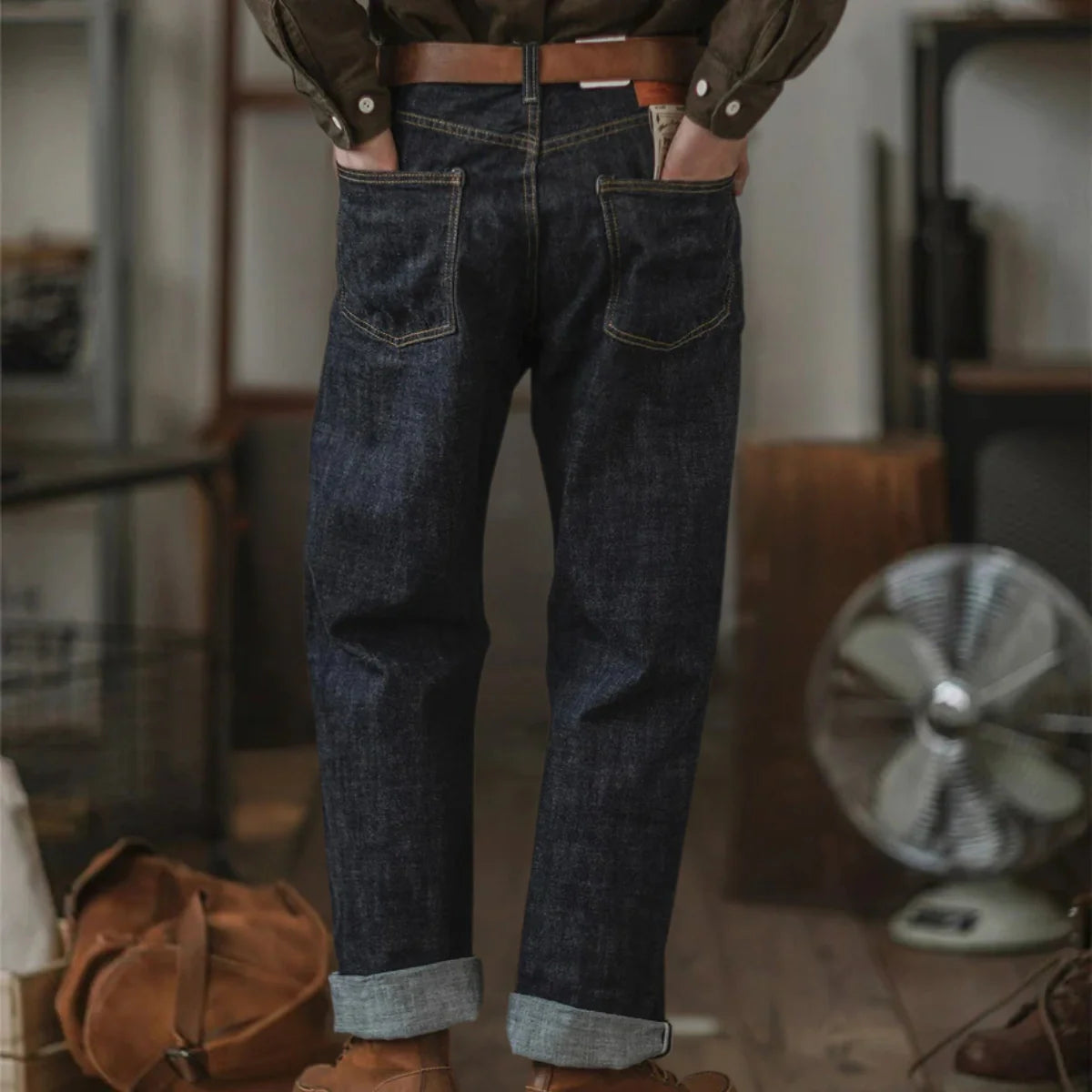 14oz Indigo Selvedge Jeans – Heritage Straight Leg, Built to Age Well