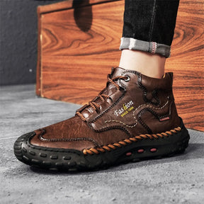 Men’s Ridgewalk Leather Ankle Boots – Outdoor Grip with Everyday Comfort