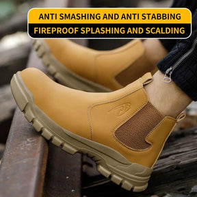 Gardaly | Men’s WeldSafe™ Steel-Toe Work Trainers – Waterproof, Puncture-Resistant & Spark-Resistant