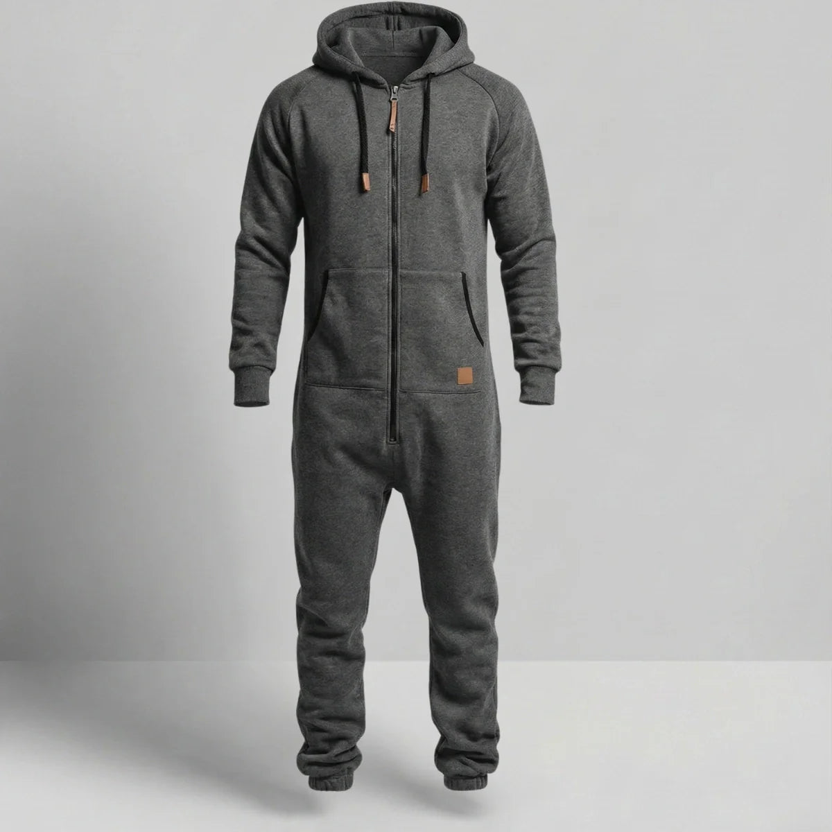 Gardaly Cosy Fleece Zip Hooded Jumpsuit