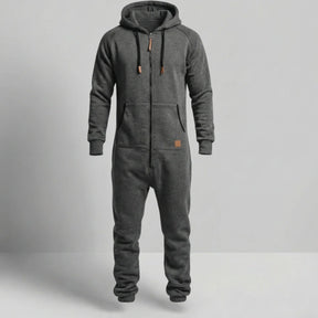 Gardaly Cosy Fleece Zip Hooded Jumpsuit