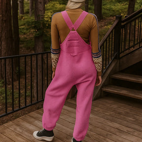 Gardaly Thermal Fleece Overalls with Zip Pockets