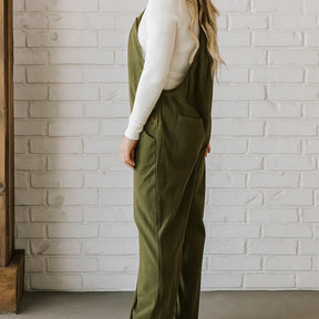 Gardaly Cosy Corduroy Loosened Overalls