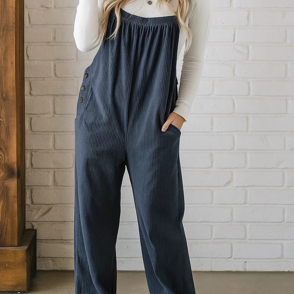 Gardaly Cosy Corduroy Loosened Overalls