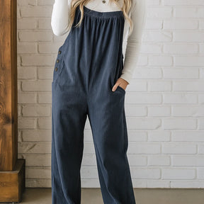 Gardaly Cosy Corduroy Loosened Overalls
