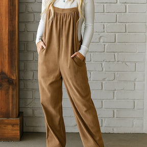Gardaly Cosy Corduroy Loosened Overalls