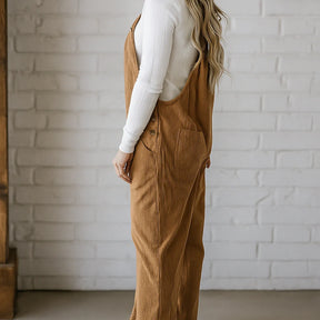 Gardaly Cosy Corduroy Loosened Overalls
