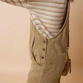 Gardaly Cosy Corduroy Loosened Overalls