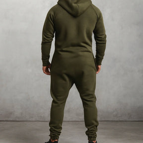 Gardaly Cosy Fleece Zip Hooded Jumpsuit