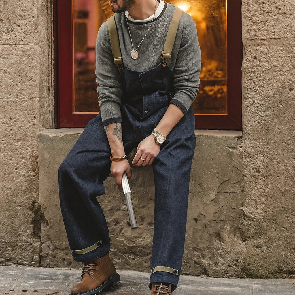 Gardaly Dockyard Navy Retro Overalls