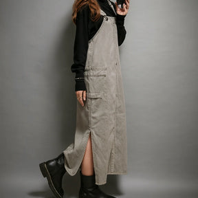 Gardaly Meadow Relaxed Pinafore with Side Slits