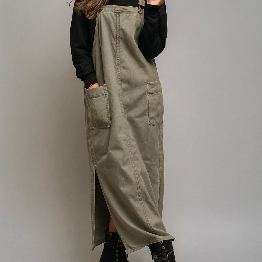 Gardaly Meadow Relaxed Pinafore with Side Slits