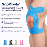 Kinesio Tape Pretagliato per il Ginocchio – GripRipple™