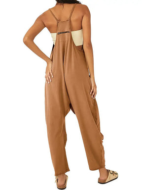 Gardaly Oversized Patch-Pocket Jumpsuit