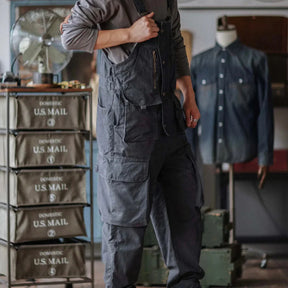 Gardaly Easy-Drape Canvas Overalls