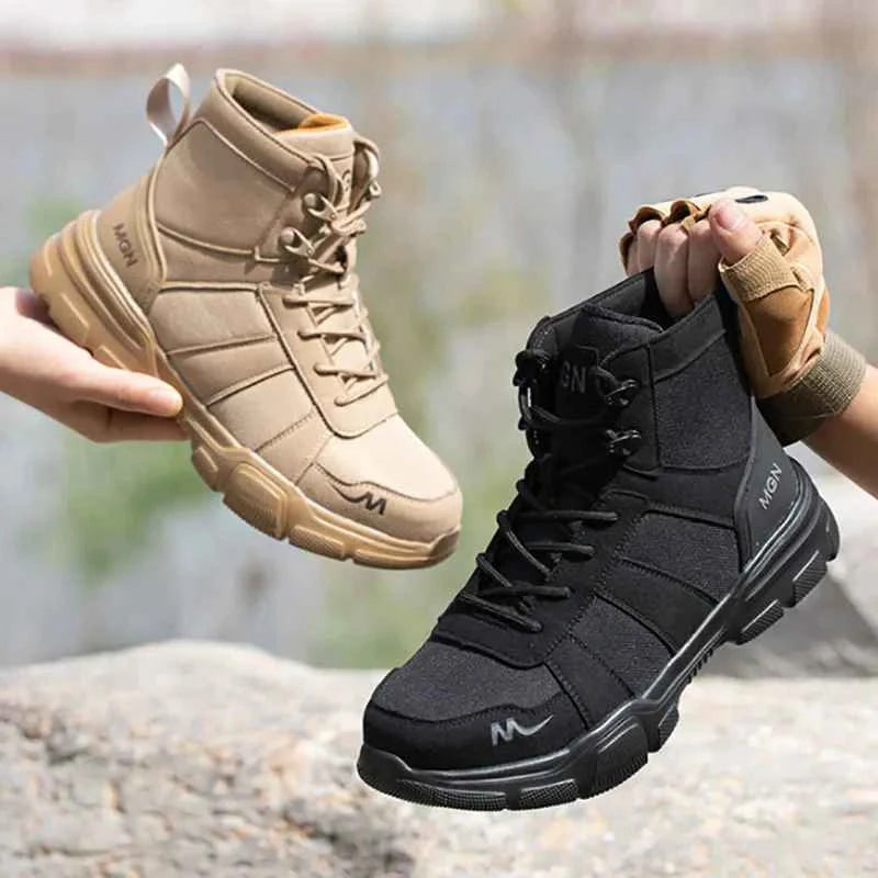 Gardaly | Unisex IronShield™ Steel-Toe Safety Trainers – Waterproof, Puncture-Resistant & Non-Slip