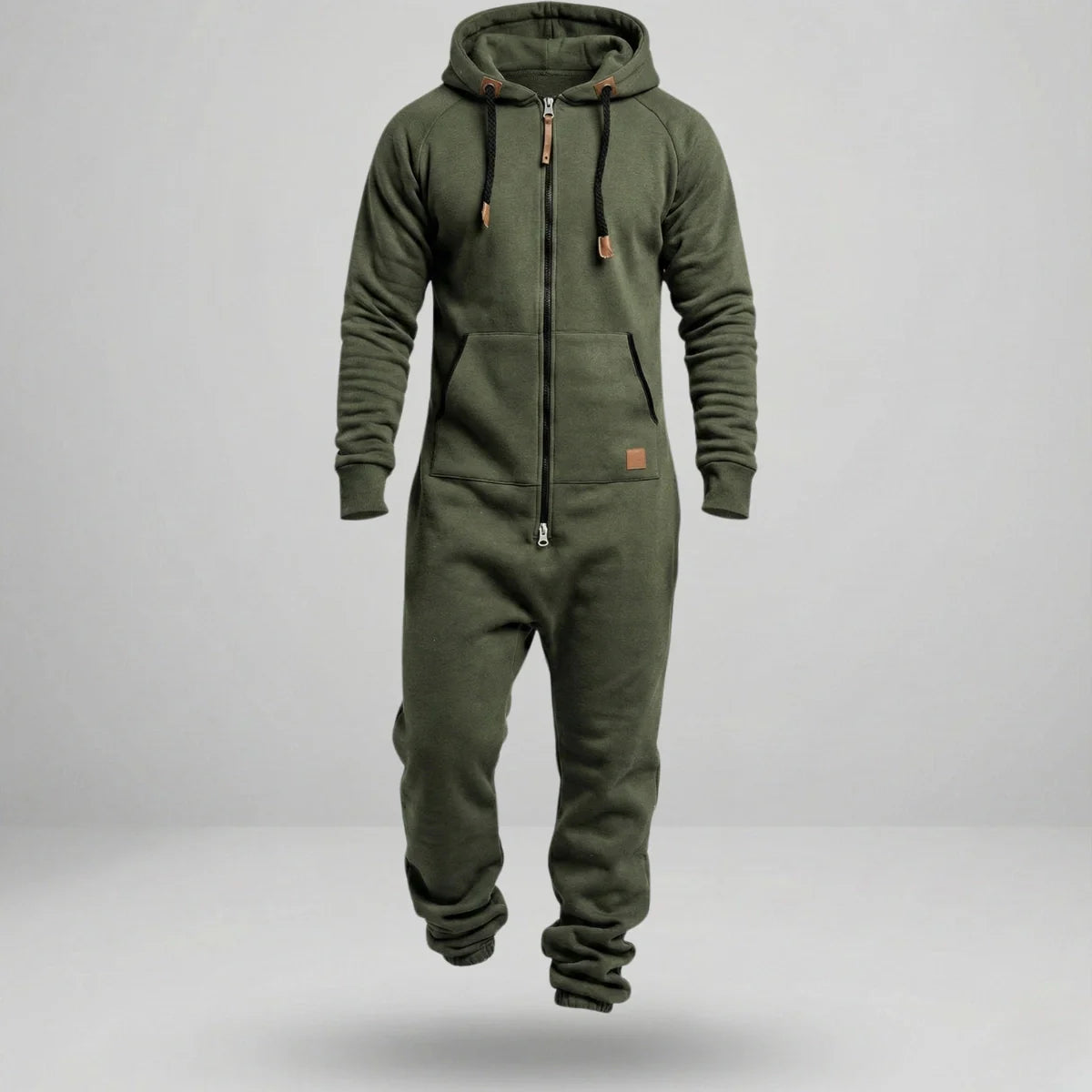 Gardaly Cosy Fleece Zip Hooded Jumpsuit