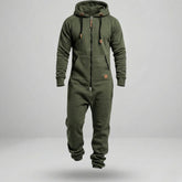Gardaly Cosy Fleece Zip Hooded Jumpsuit