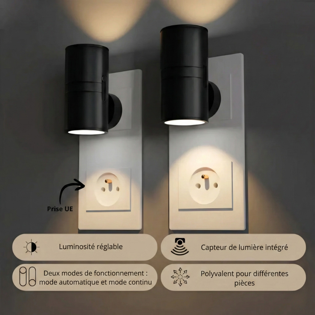 Bella Offerta | Luce Notturna da Presa con Sensore Crepuscolare – AutoLumi™