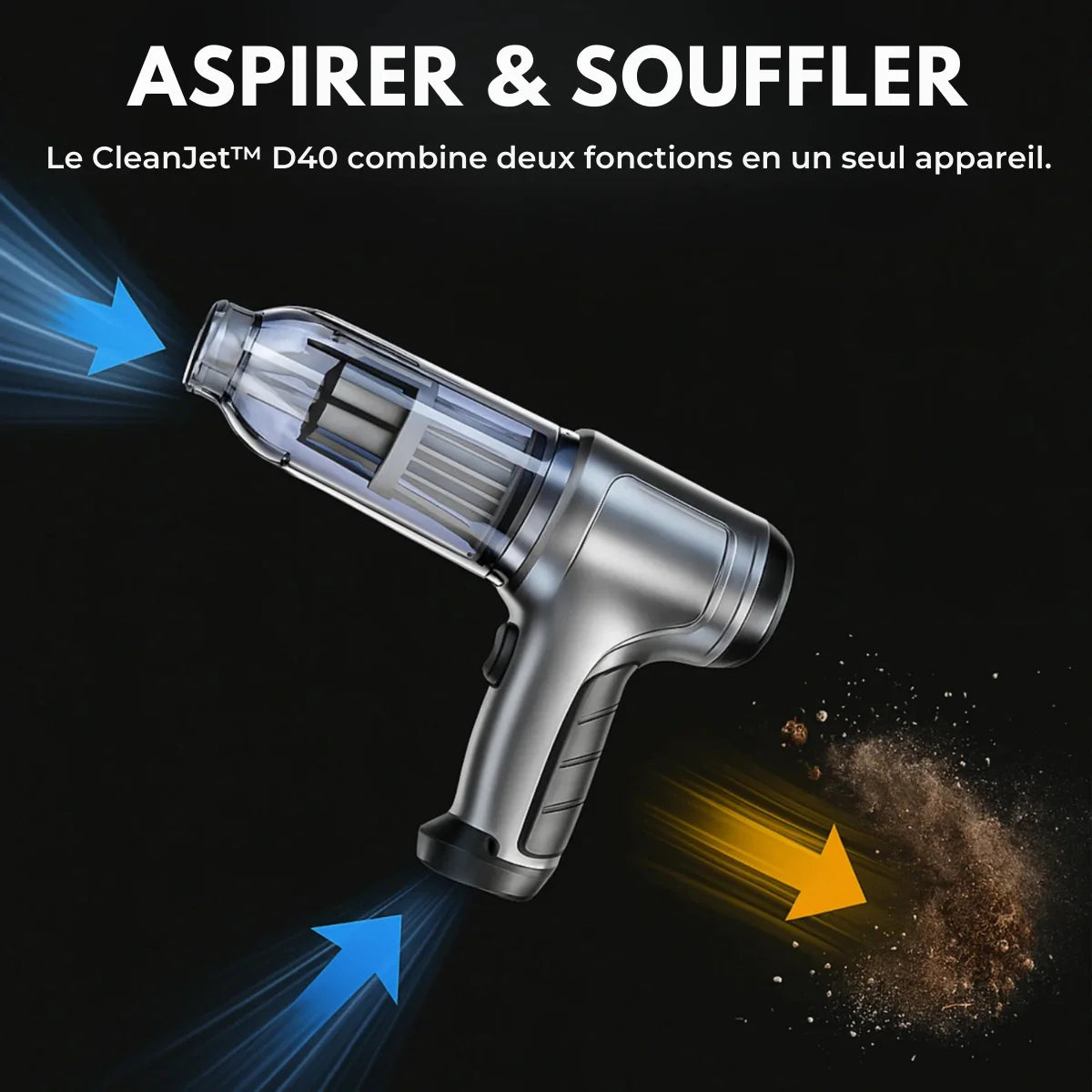 Bella Offerta | Aspirapolvere per Auto Senza Fili – CleanJet™ D40