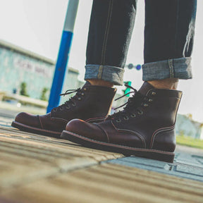 Men’s Heritage Cowhide Work Boots – Reinforced Toe &amp; Non-Slip Sole