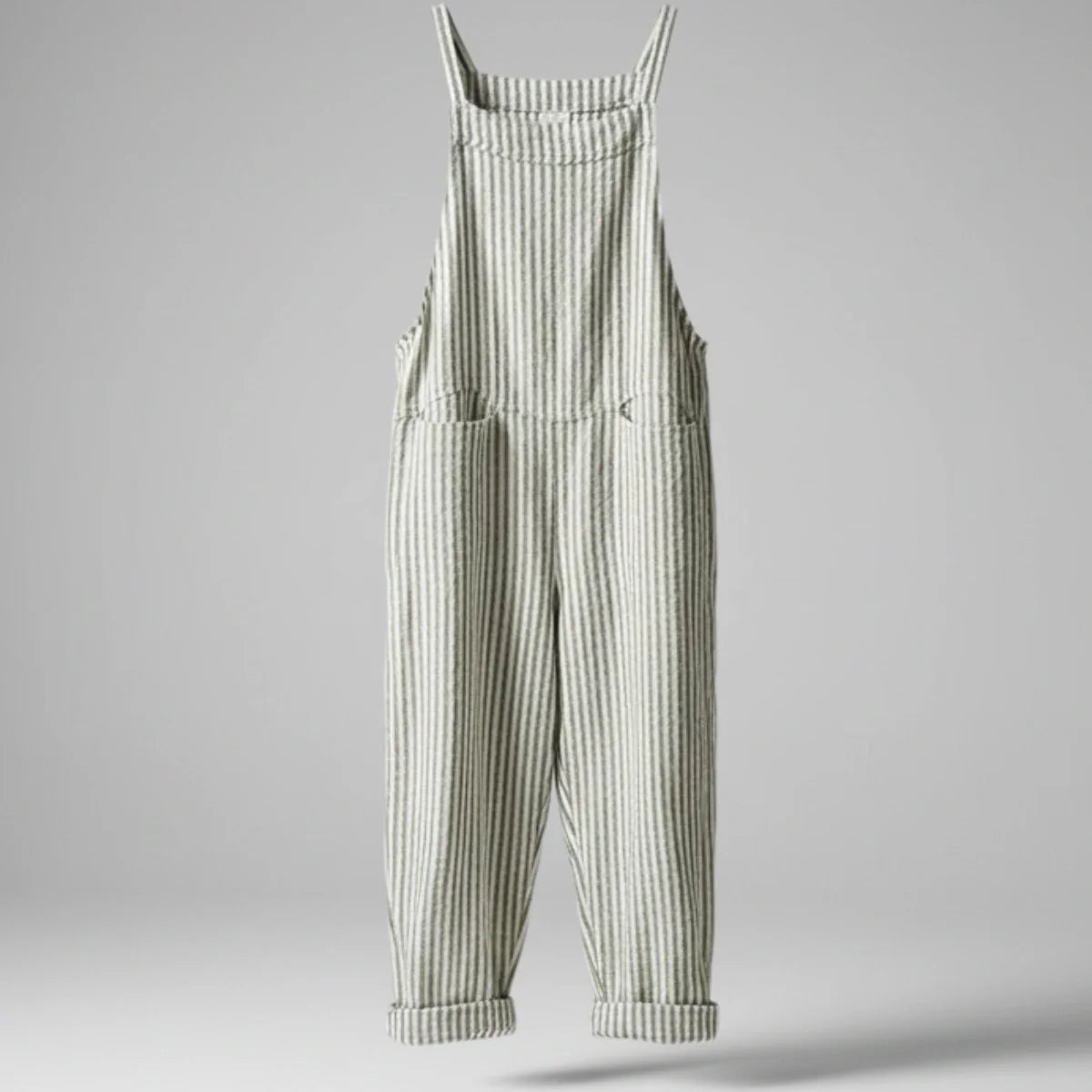 Gardaly Striped Wide-Leg Overalls