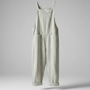 Gardaly Striped Wide-Leg Overalls