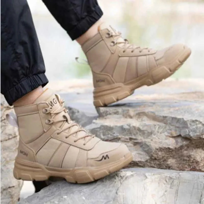Gardaly | Unisex IronShield™ Steel-Toe Safety Trainers – Waterproof, Puncture-Resistant & Non-Slip