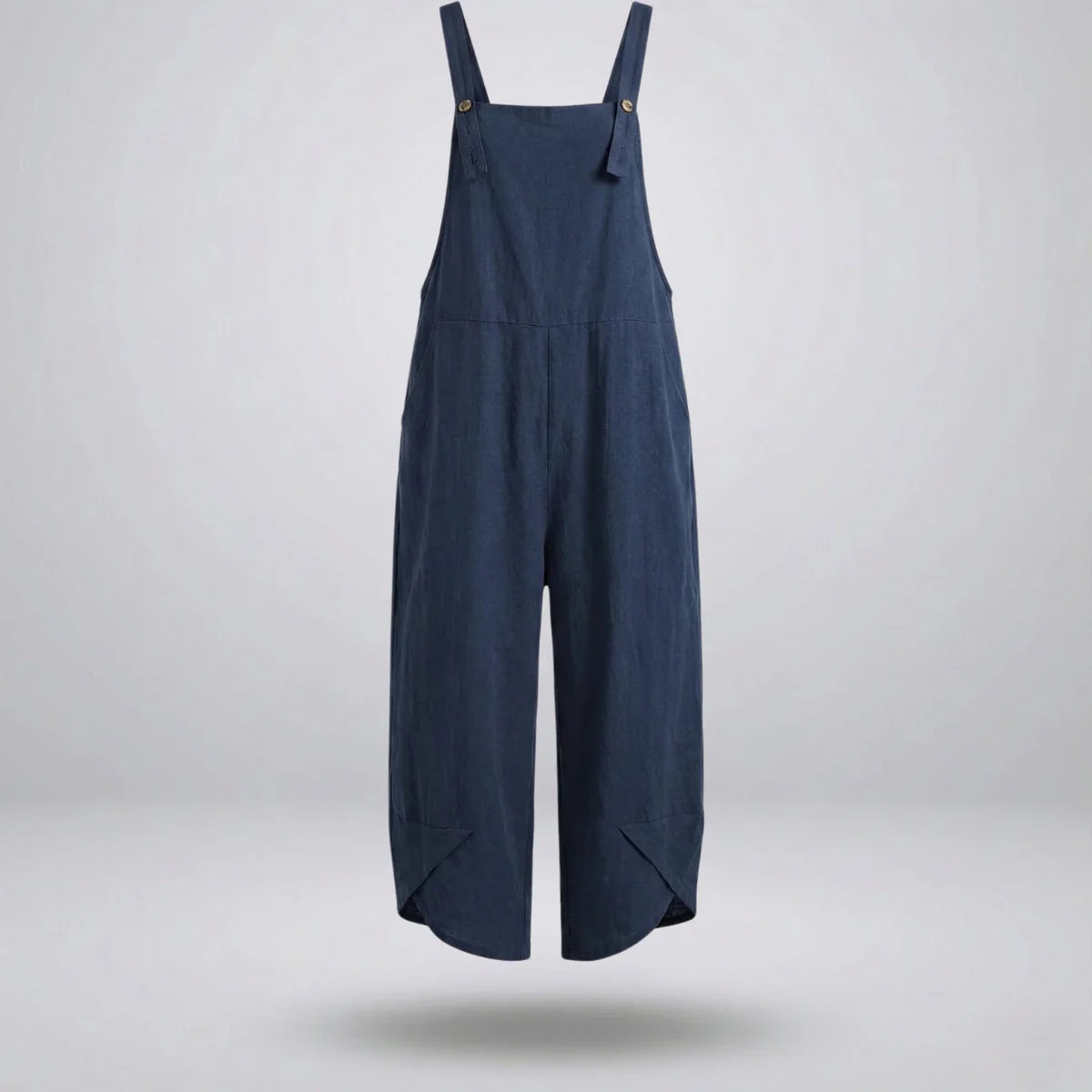 Gardaly Button-Front Casual Overalls Jumpsuit