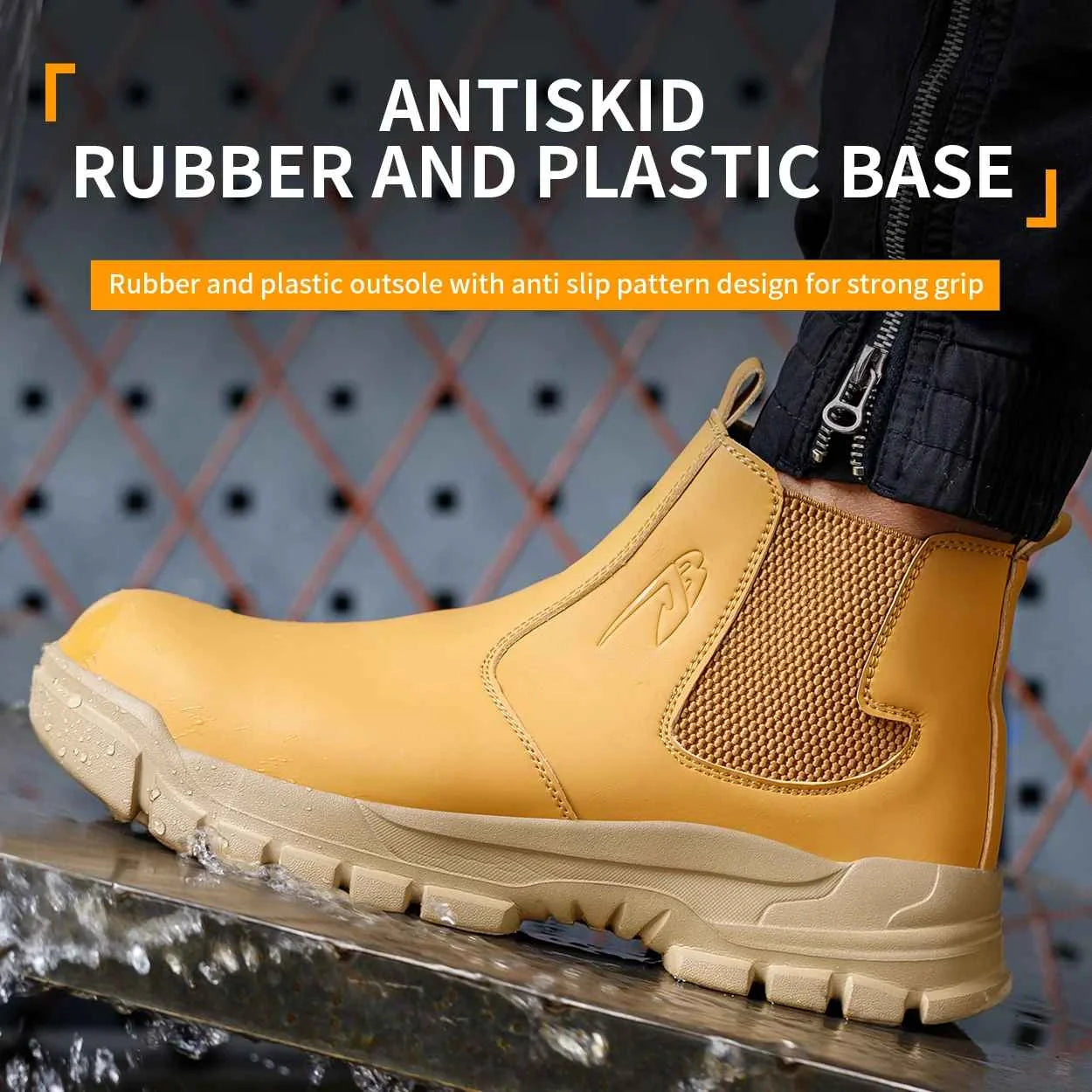 Gardaly | Men’s WeldSafe™ Steel-Toe Work Trainers – Waterproof, Puncture-Resistant & Spark-Resistant