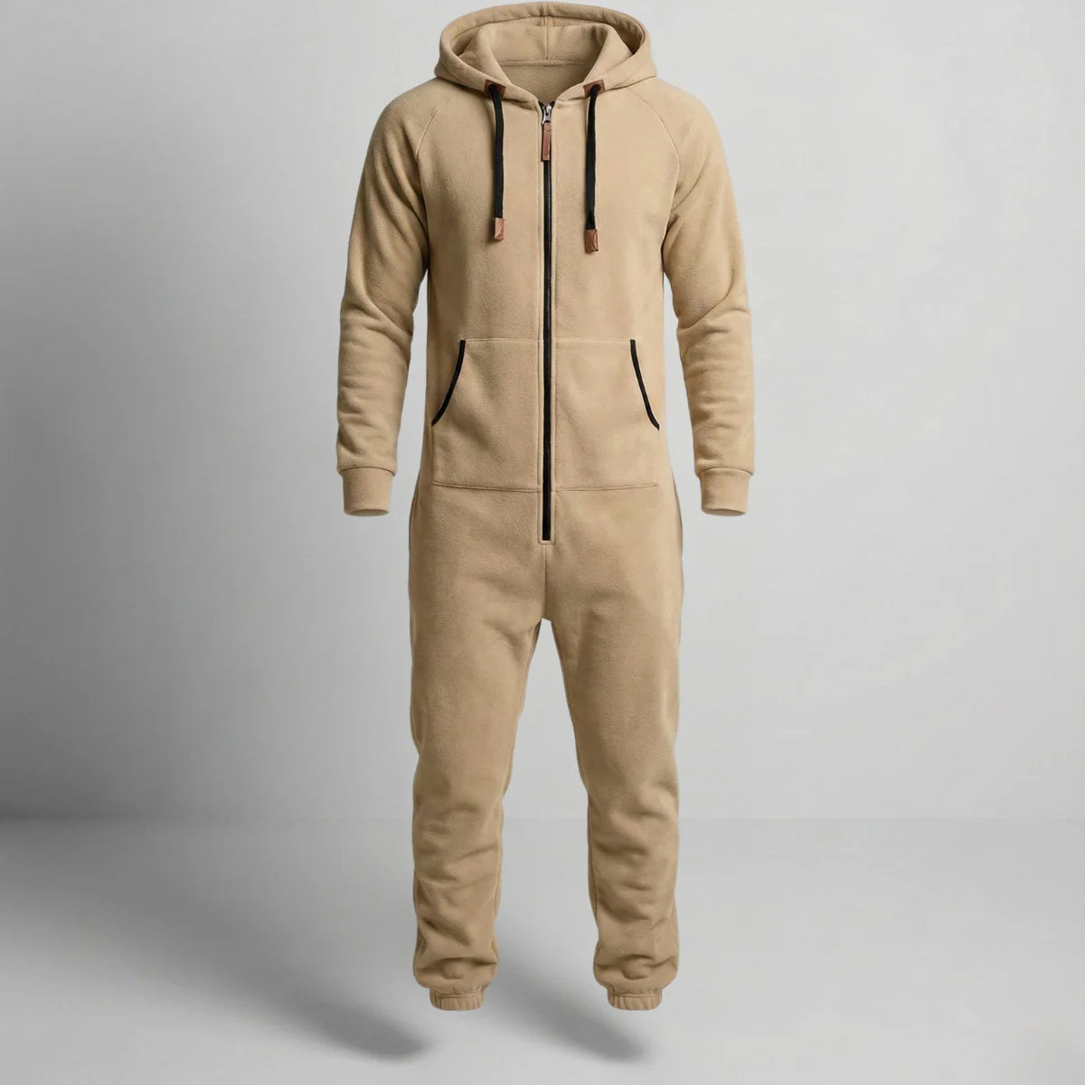 Gardaly Cosy Fleece Zip Hooded Jumpsuit