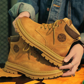 Unisex Heritage “Martin” Work Boots – Suede Leather, Grip Sole &amp; All-Day Comfort