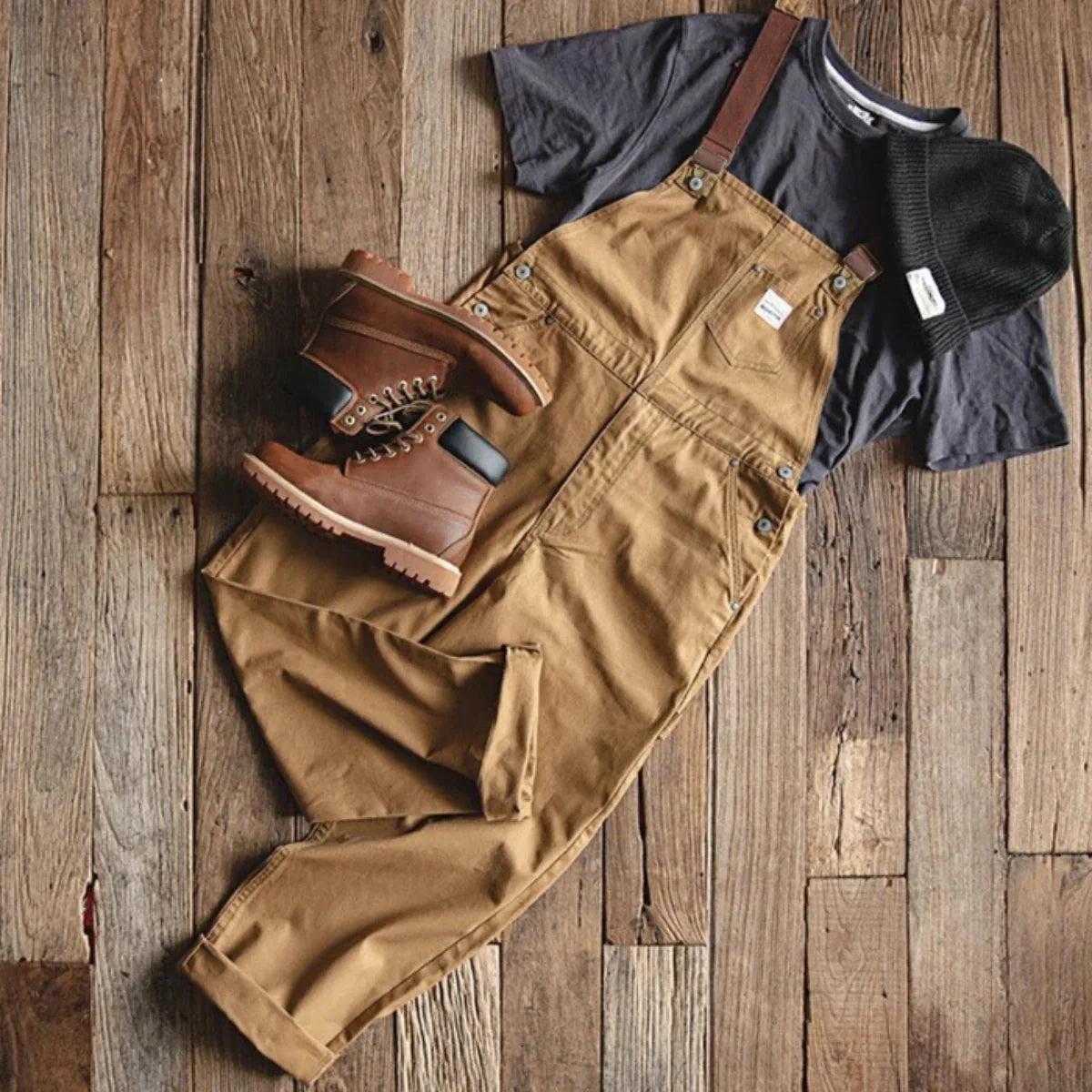 Gardaly Heath Duck Canvas Overalls