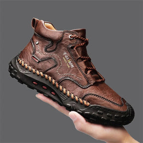 Men’s Ridgewalk Leather Ankle Boots – Outdoor Grip with Everyday Comfort